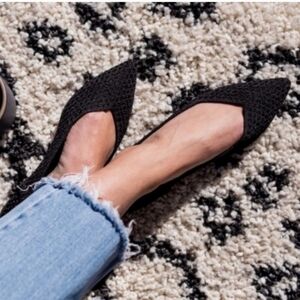 Rothy's The Point Honeycomb Texture Black Size 10